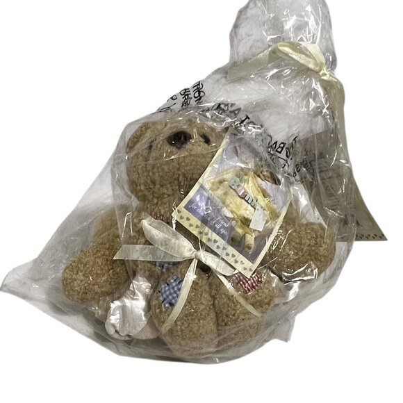 My Banky Blanket Plush Button Bear Billy Security Blankie 15" x 15" NWT - Picture 1 of 7